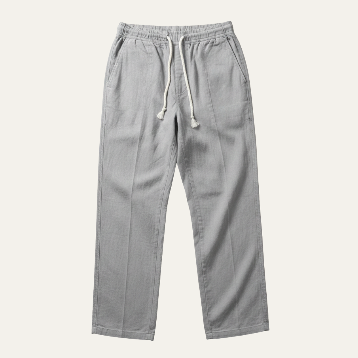 Men's Cotton Linen Drawstring Pants Loose Fit