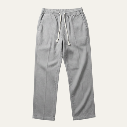 Men's Cotton Linen Drawstring Pants Loose Fit
