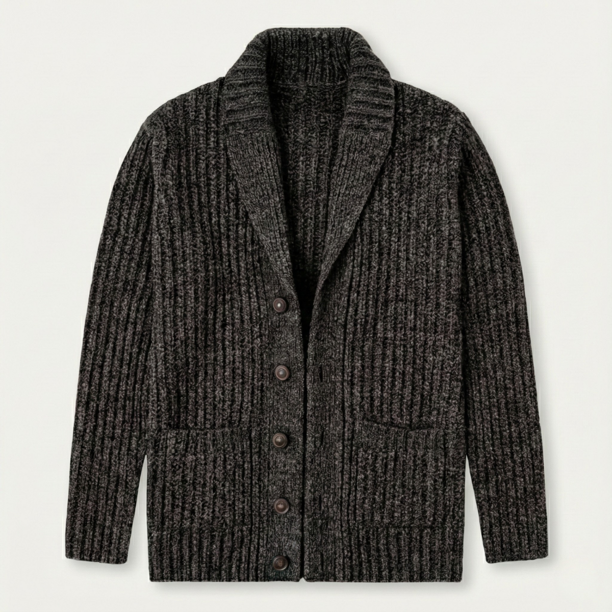 Montpellier Men's Knit Cardigan Shawl Collar Thick