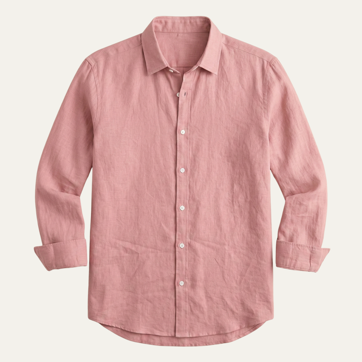 Men's Linen Button Up Shirt Casual