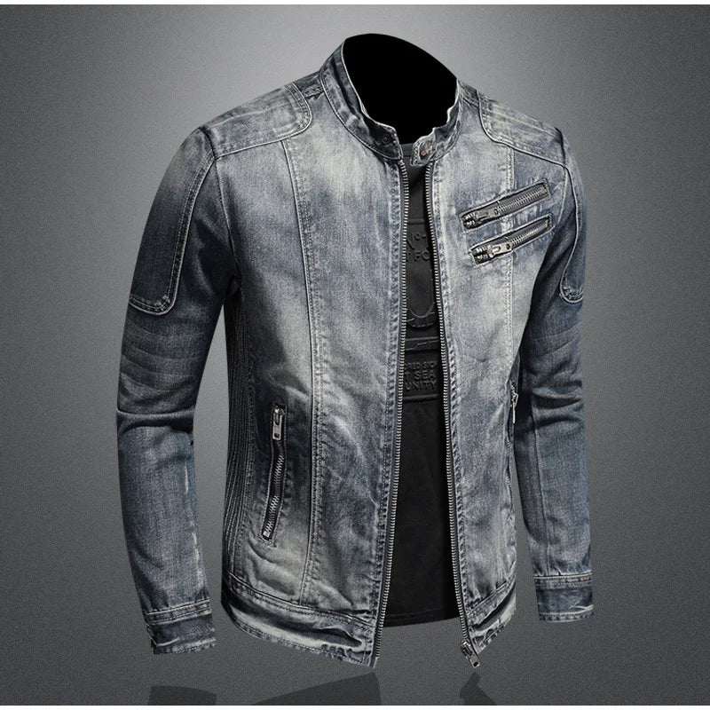 Men's Classic Denim Jacket Blue - Vonnera