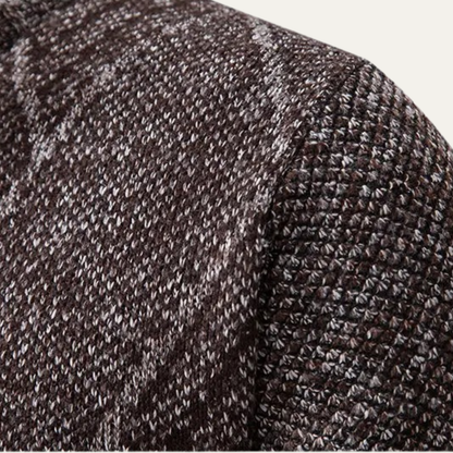 Men's Casual Knit Zip Jacket Winter