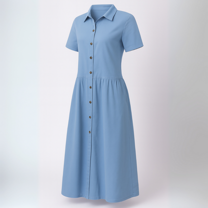 Women's Denim Button Down Dress