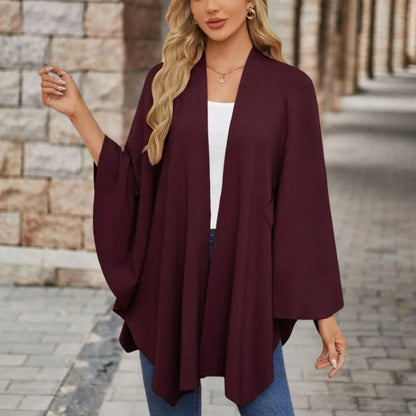 Women's Wrap Poncho Blouse
