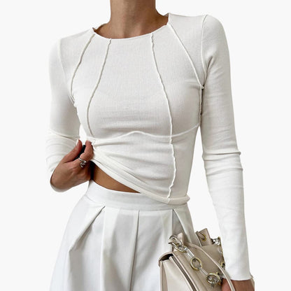 Women's Long Sleeve Sculpted Seam - Vonnera