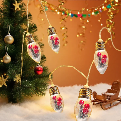 String Lights Snow Globe Bulb Decoration