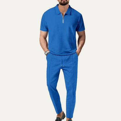 Men's Relaxed Fit Short Sleeve And Pants Set