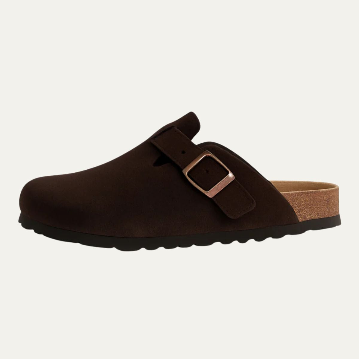 Men's Suede Moccasin Slippers Brown - Vonnera