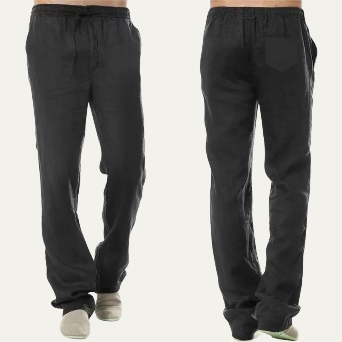 Men's Cotton Linen Drawstring Pants