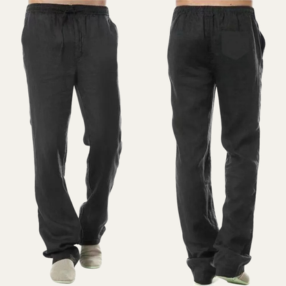 Men's Cotton Linen Drawstring Pants