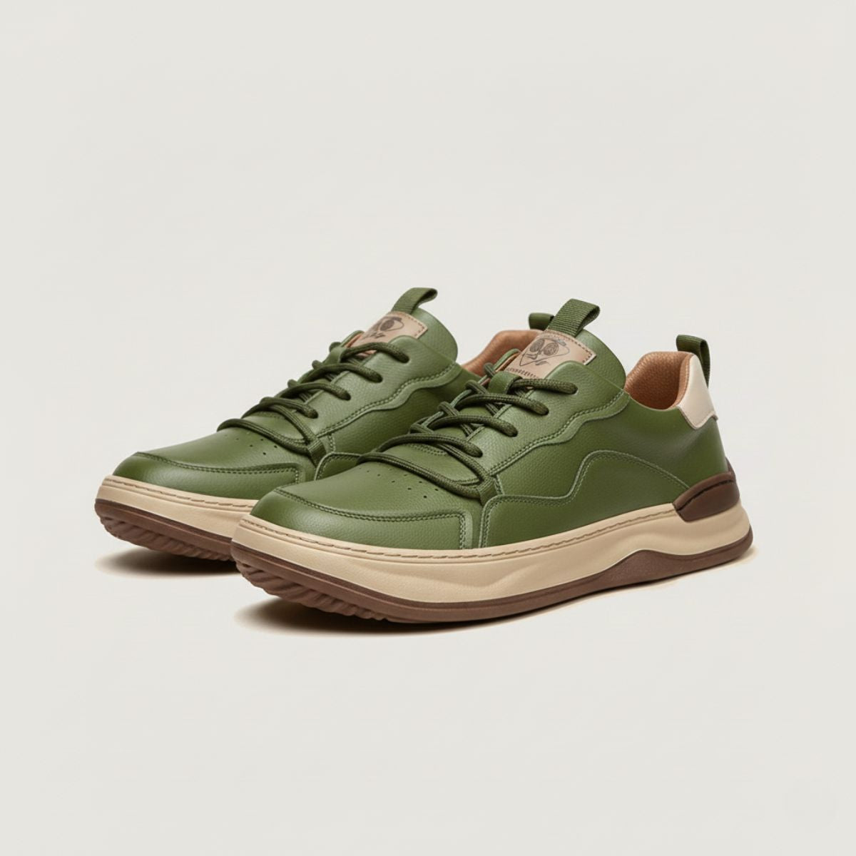 Men's Leather Casual Sneakers - Vonnera