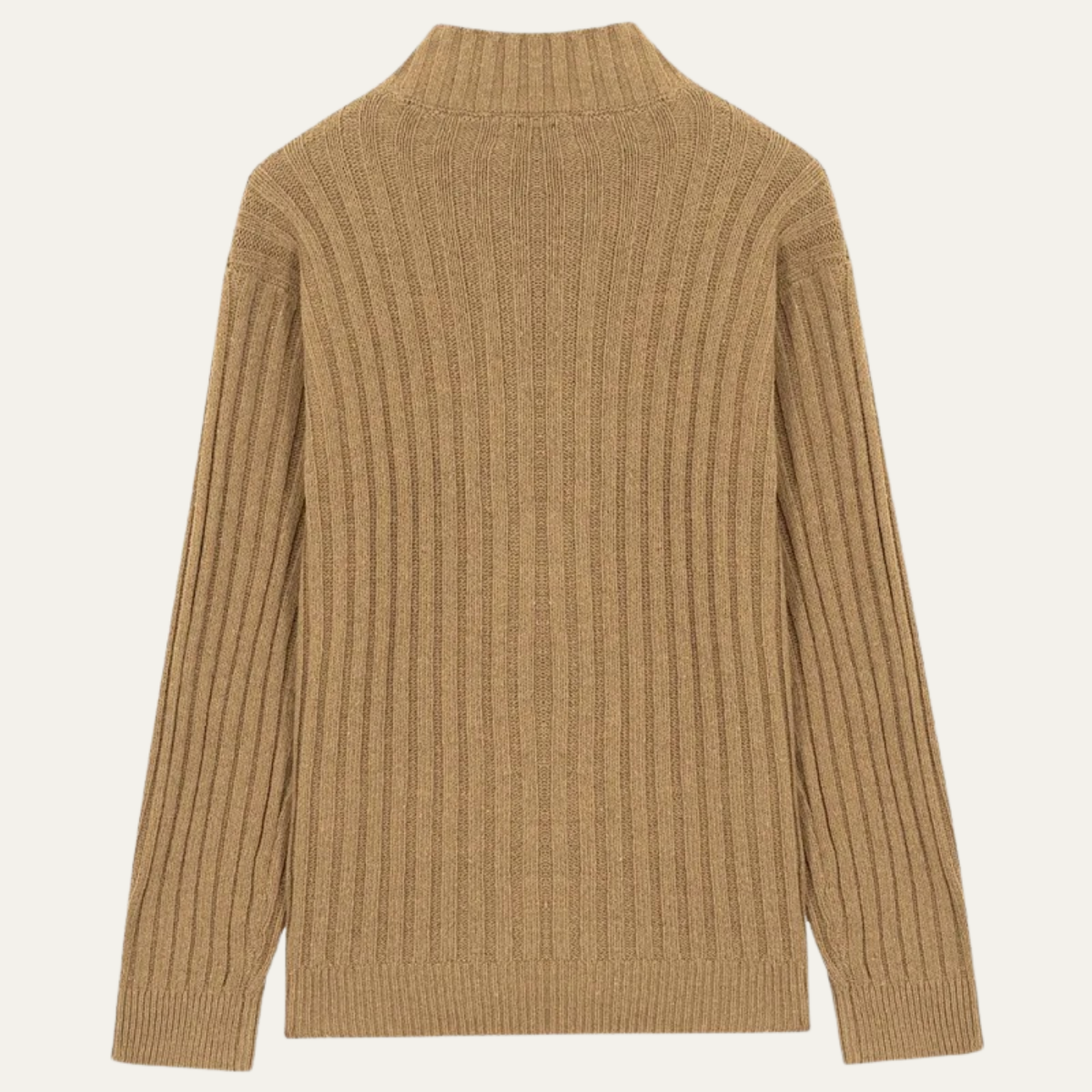 Men's Warm Knit Crew Neck Cardigan