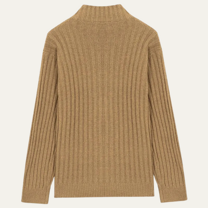 Men's Warm Knit Crew Neck Cardigan