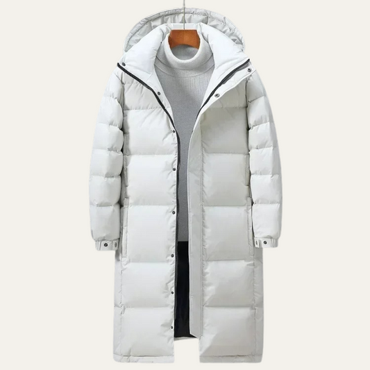 Westminster Men's Longline Puffer Coat Black - Vonnera