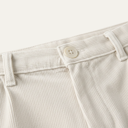 Men's Corduroy Casual Pants Elastic Waist