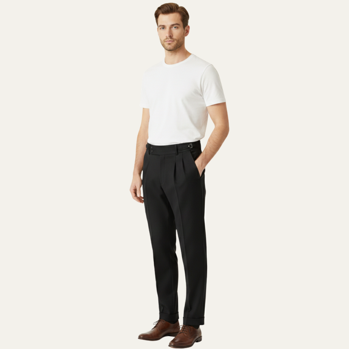 Men's Slim Fit Business Suit Pants