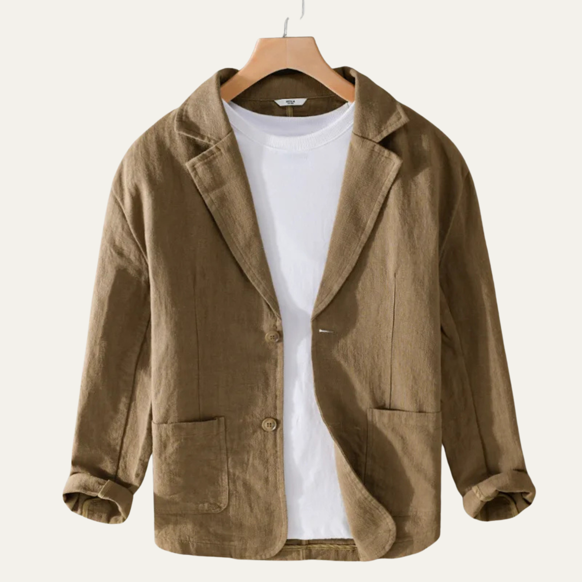 Men's Solid Linen Blazer - Vonnera