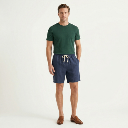 Men's Slim Fit Drawstring Beach Shorts