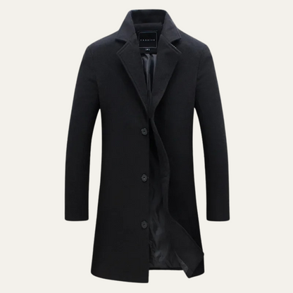 Men's Long Wool Coat Smart Casual - Vonnera