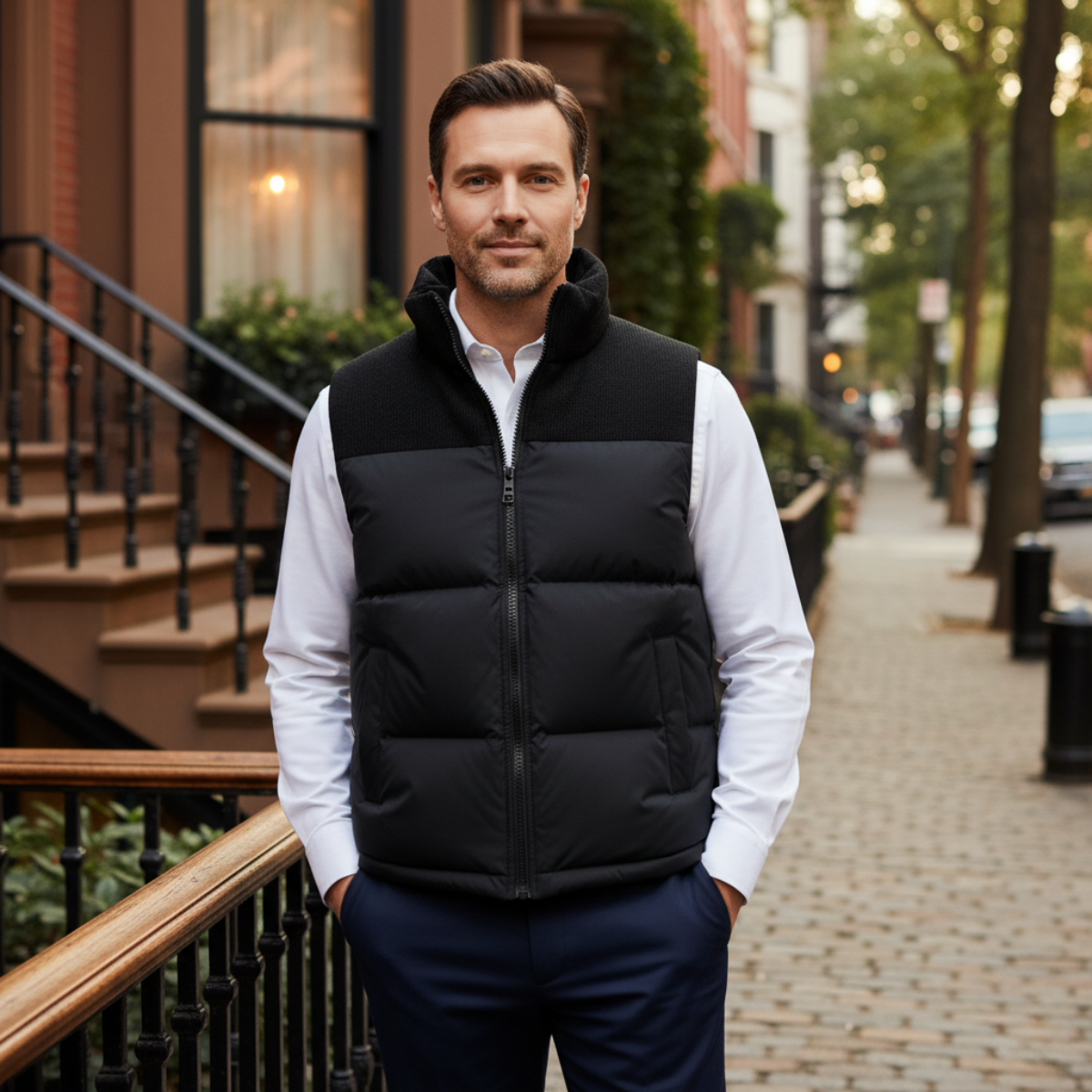 Men's Quilted Puffer Gilet