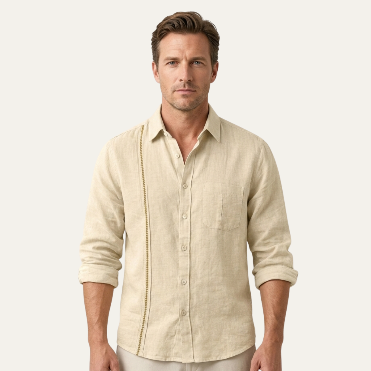 Men's Casual Beach Shirt Button Up