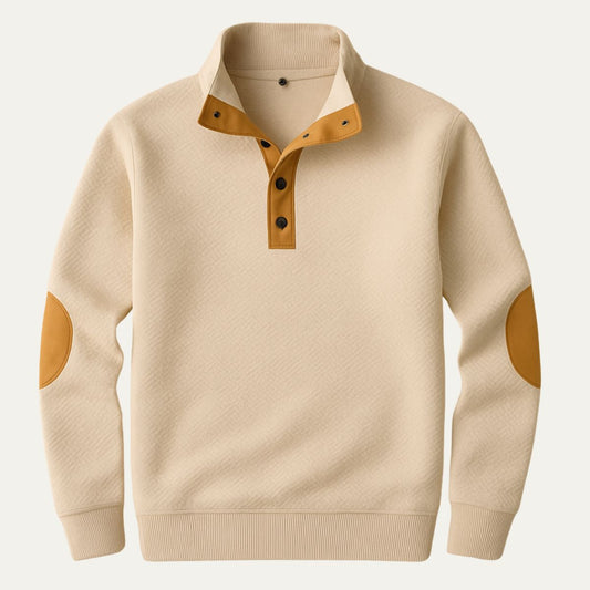 Men's Oxford Quarter Zip Sweater - Vonnera