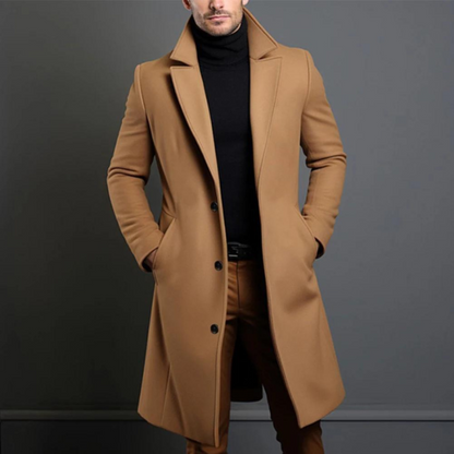 Men's Wool Coat Classic Style