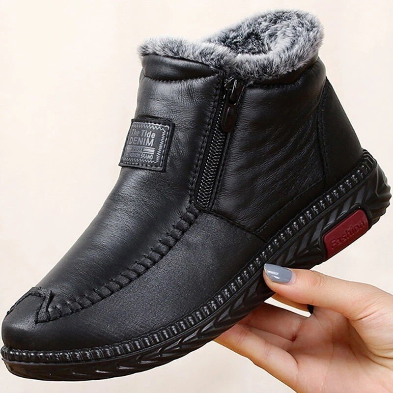 Vonnera Women's Leather Winter Boots Non-Slip - Vonnera