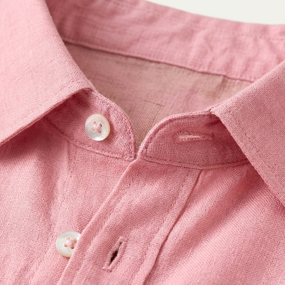 Men's Linen Beach Shirt Lightweight Summer Beige