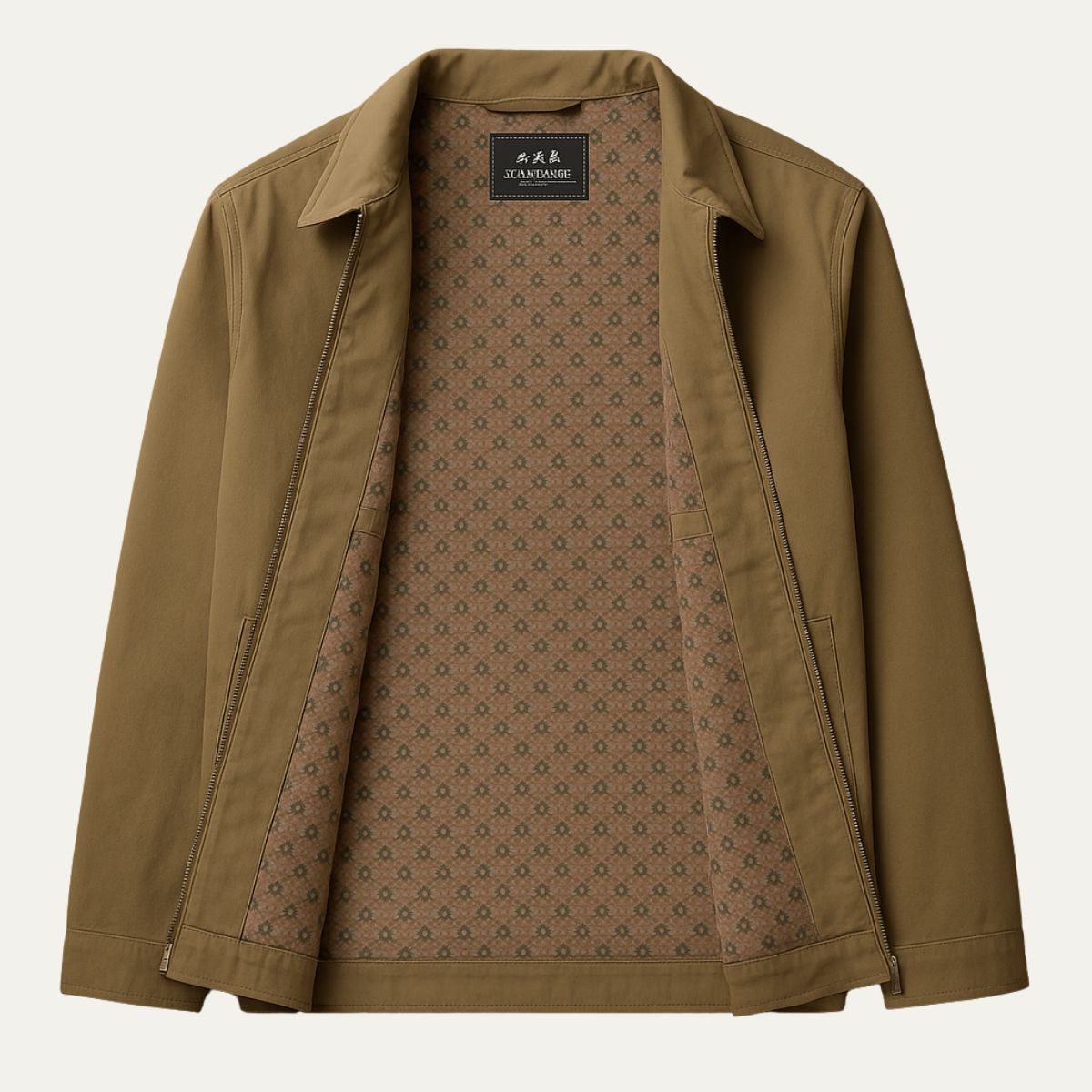 Men's Cotton Harrington Jacket Zip Front