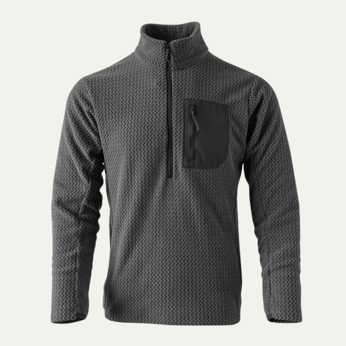 Warwick Men's Wavy Sweater Chest Pocket