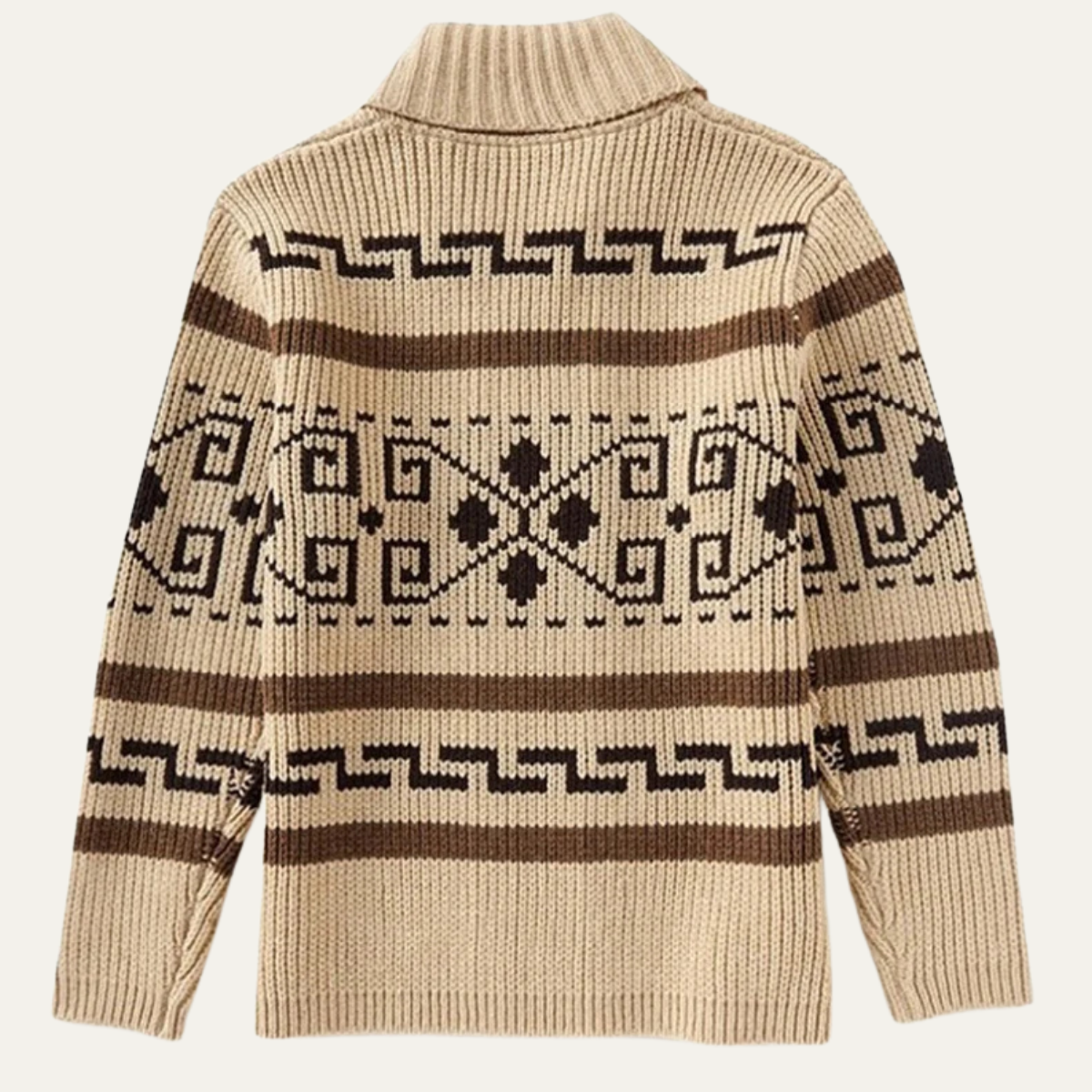 Men's Cashmere Cardigan Shawl Collar Button Up Knit