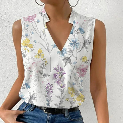 Women's V-Neck Blouse Lightweight