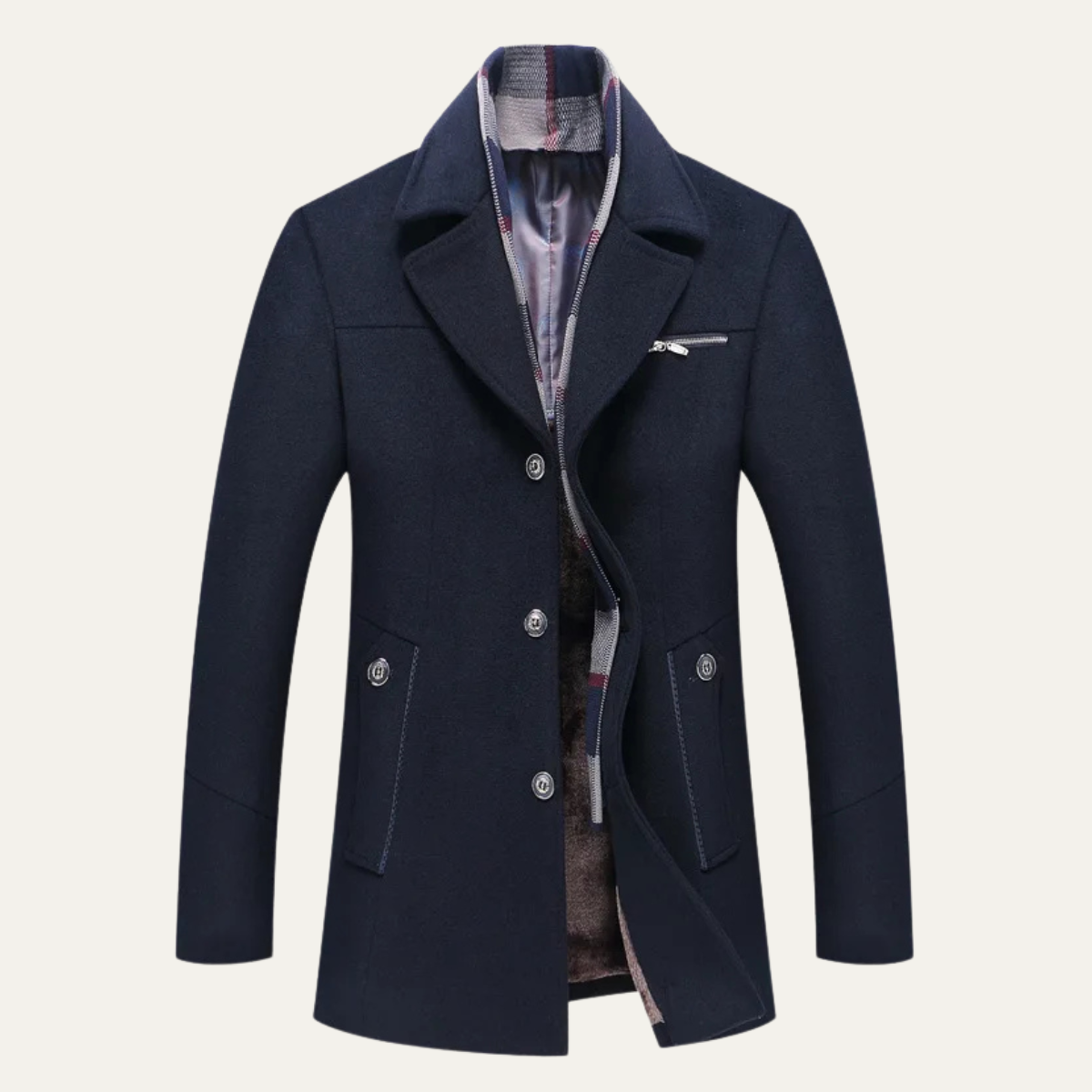 Men's Classic Wool Blend Jacket - Vonnera