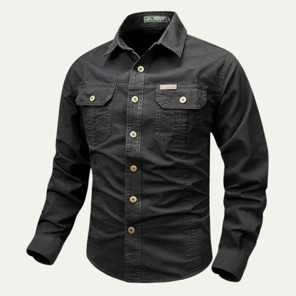 Men's Tactical Military Shirt With Pockets