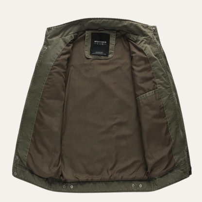 Men's Military Cargo Jacket Stand Collar