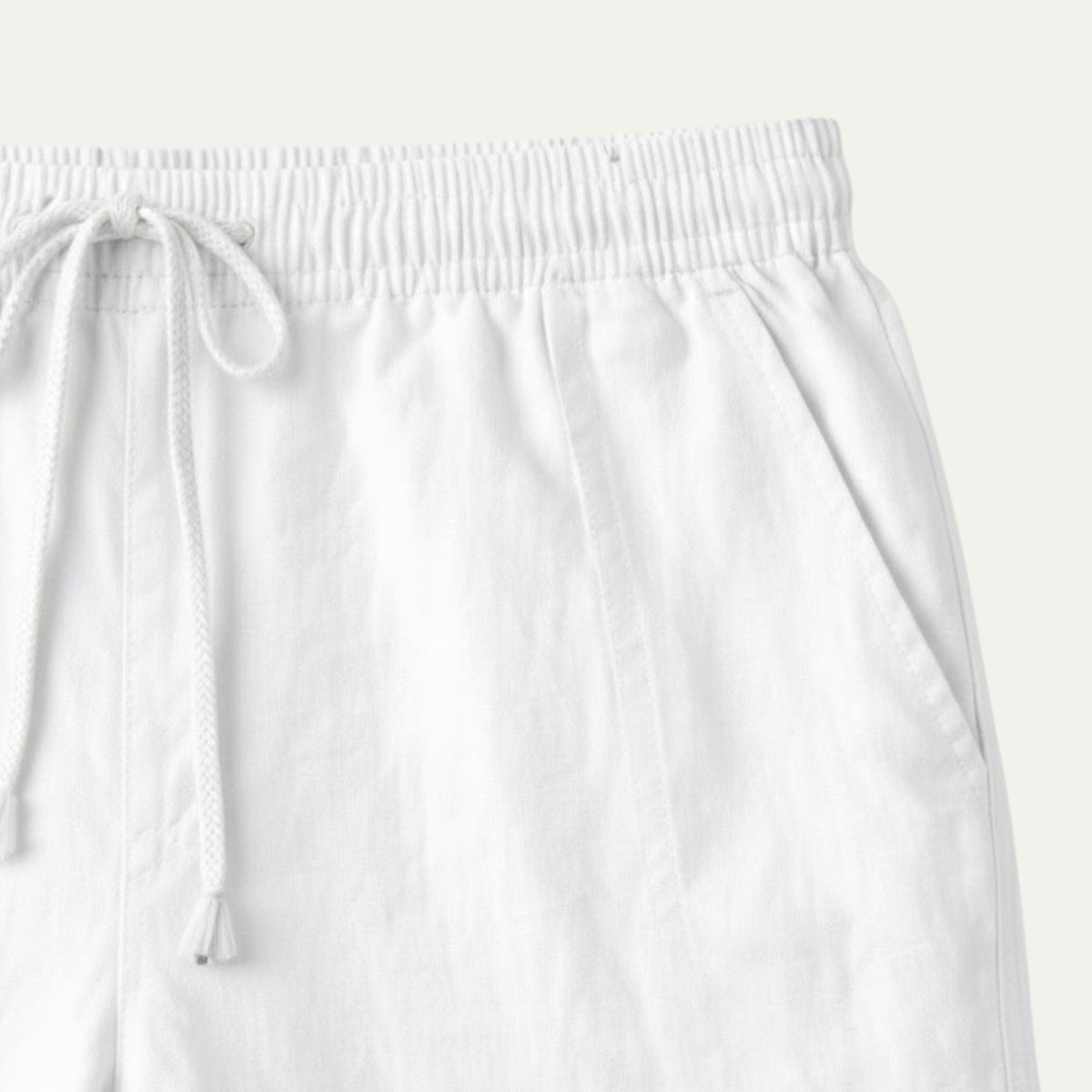 Men's Cotton Linen Drawstring Pants Loose Fit