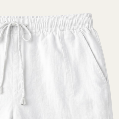 Men's Cotton Linen Drawstring Pants Loose Fit