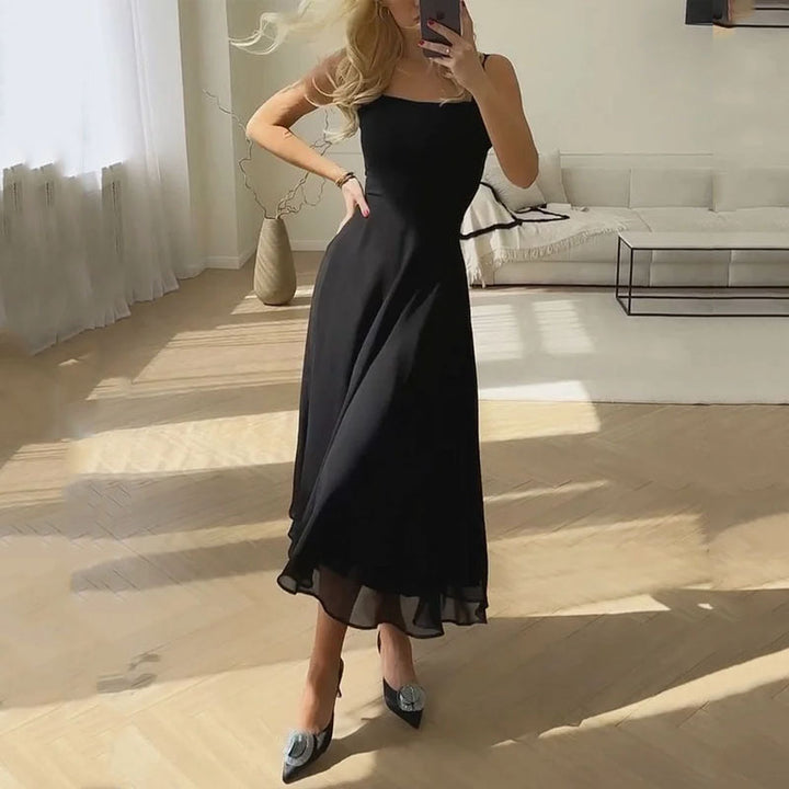 Women's Sleeveless Solid Color Dress
