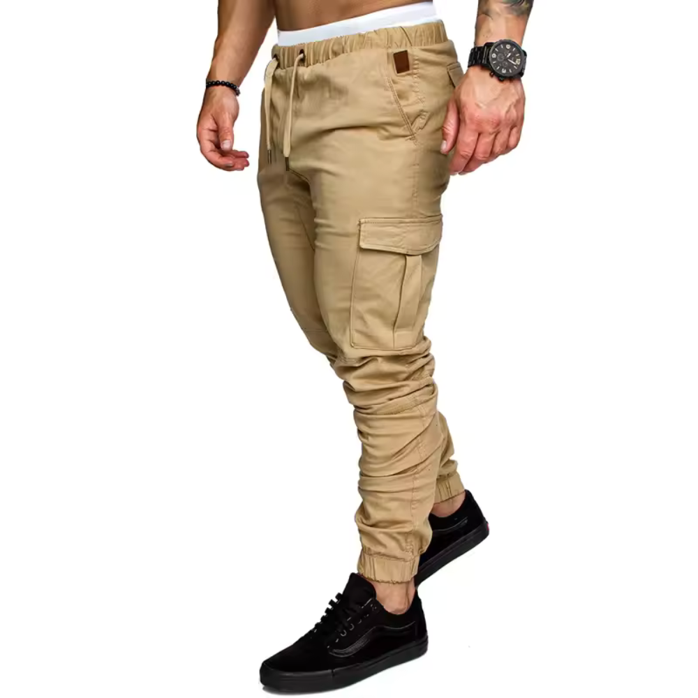 Men's Cargo Joggers Multi-Pocket Rugged Pants