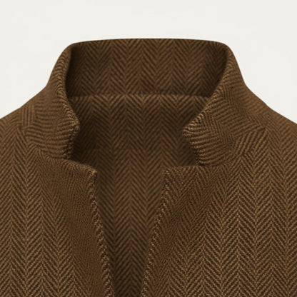 Mens Wool Tweed Blazer Jacket