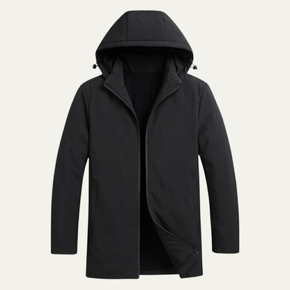 Men's Modern Fit Hooded Jacket Warm