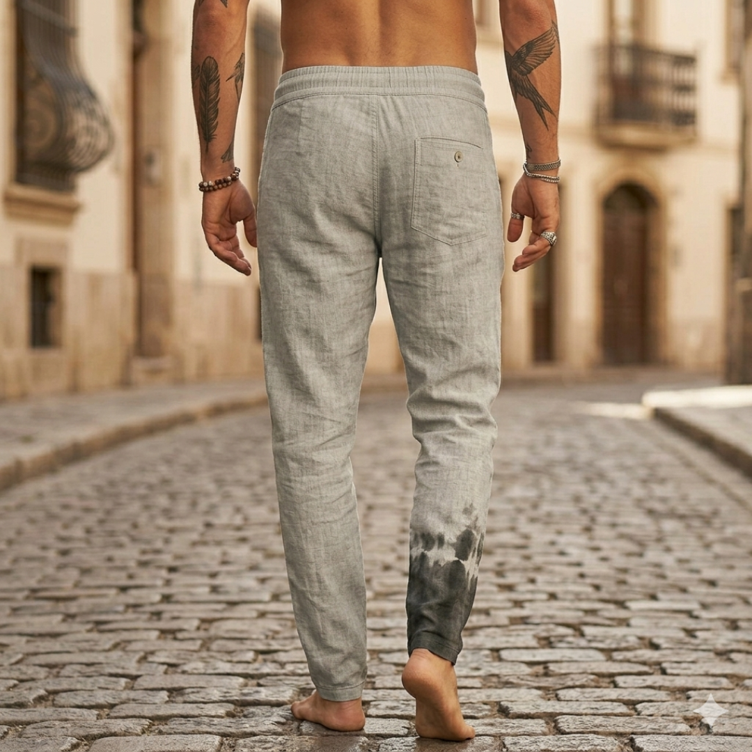 Men’s Casual Drawstring Jogger Pants Lightweight Relaxed Fit Trousers