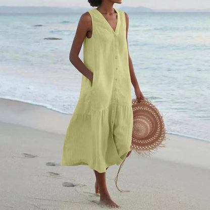Women's V-Neck Dress Elegant Casual Wear