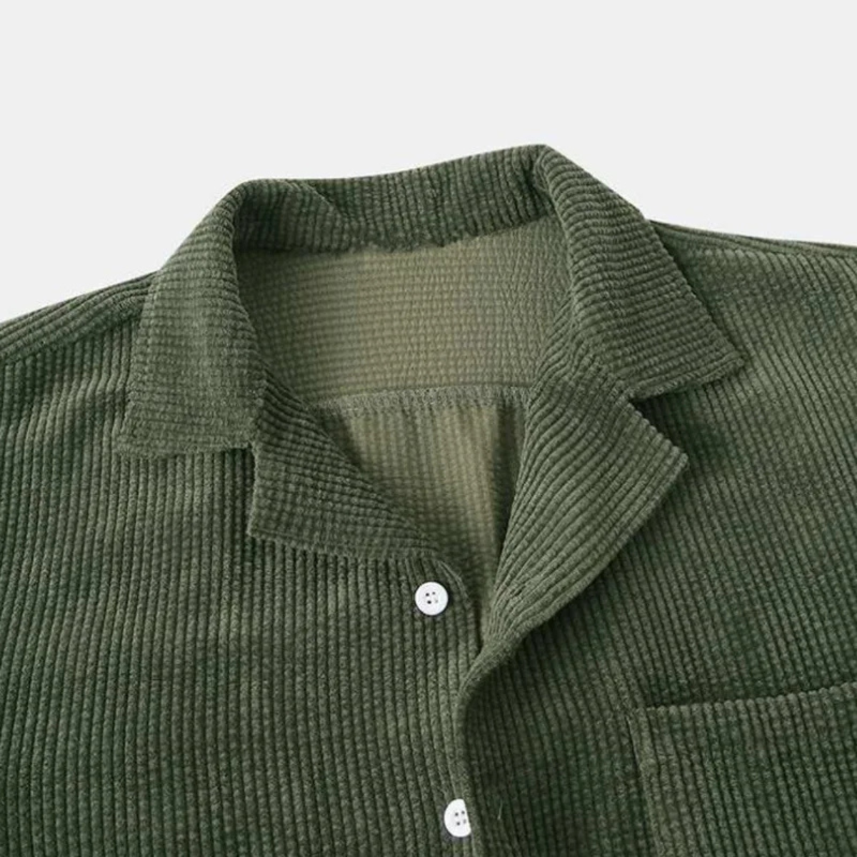 Men's Corduroy Summer Set Shirt And Shorts