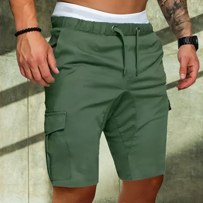Men's Cargo Shorts Polyester Beige
