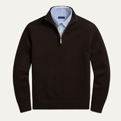 Men's Modern Quarter Zip Sweater