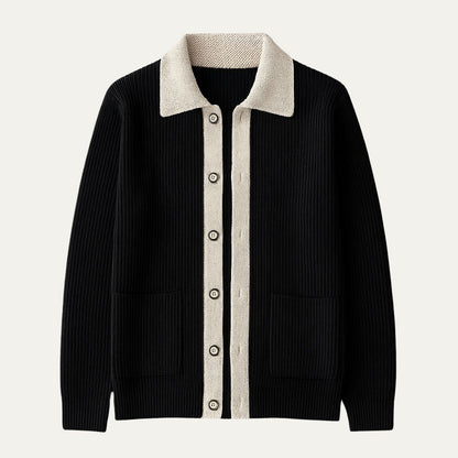 Men's Wool Cardigan With Pockets - Vonnera