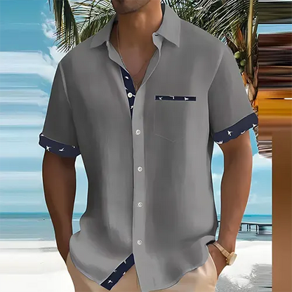 Men's Short Sleeve Summer Shirt Breathable Lightweight