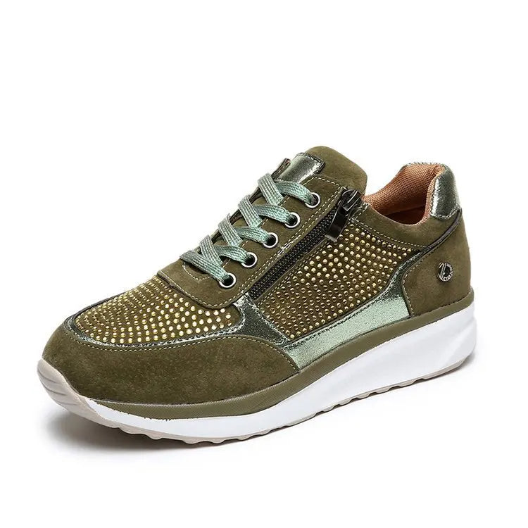 Women's Crystal Accent Platform Sneakers